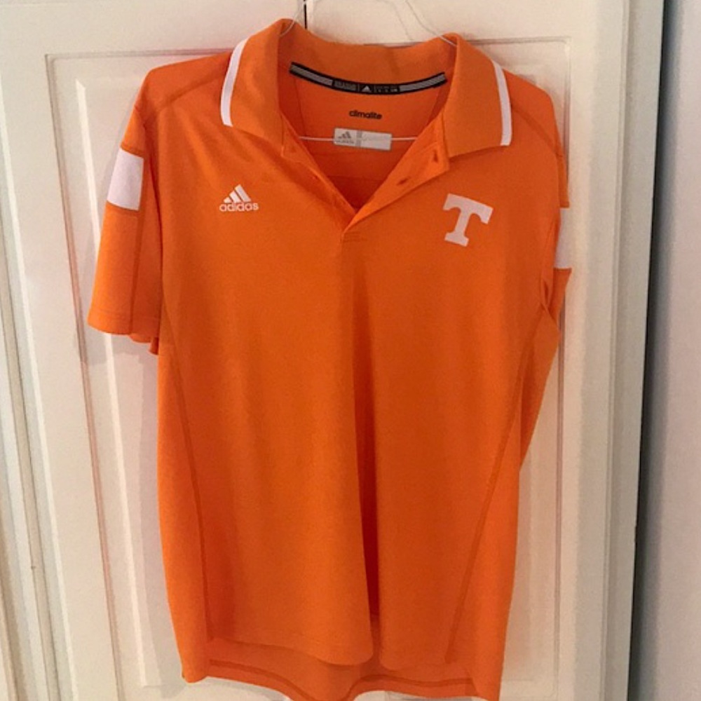 NWOT Adidas Climalite Orange Tennessee Polo